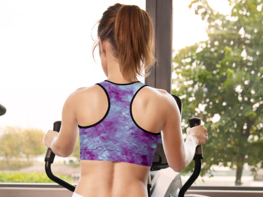 Tie Dye Galaxy Turbulence Padded Sports Bra