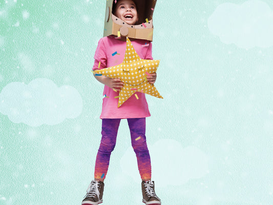 Tie-Dye Turbulence Colorful Leggings for Toddlers and Children