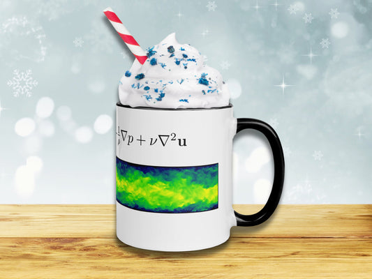 Navier-Stokes equation ceramic 11 oz Mug , Flow Physics Fluid Mechanics Cup, Science Coffee/Tea Mug, Functional Gift for Engineer Physicist