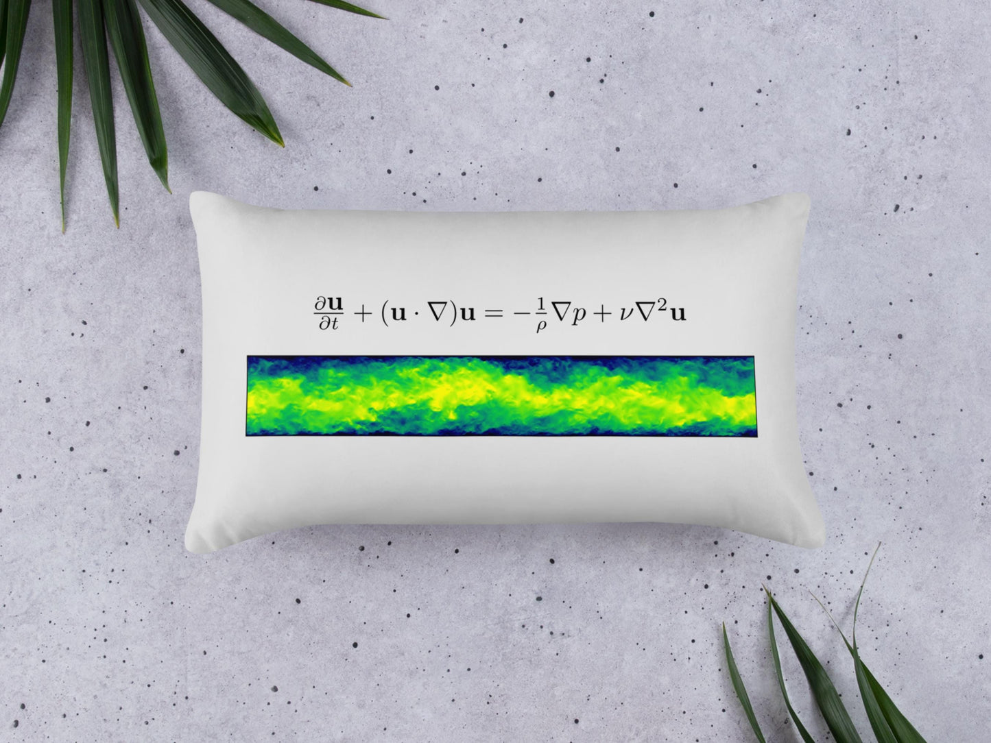 Navier Stokes Turbulence Pillow - Science Pillows