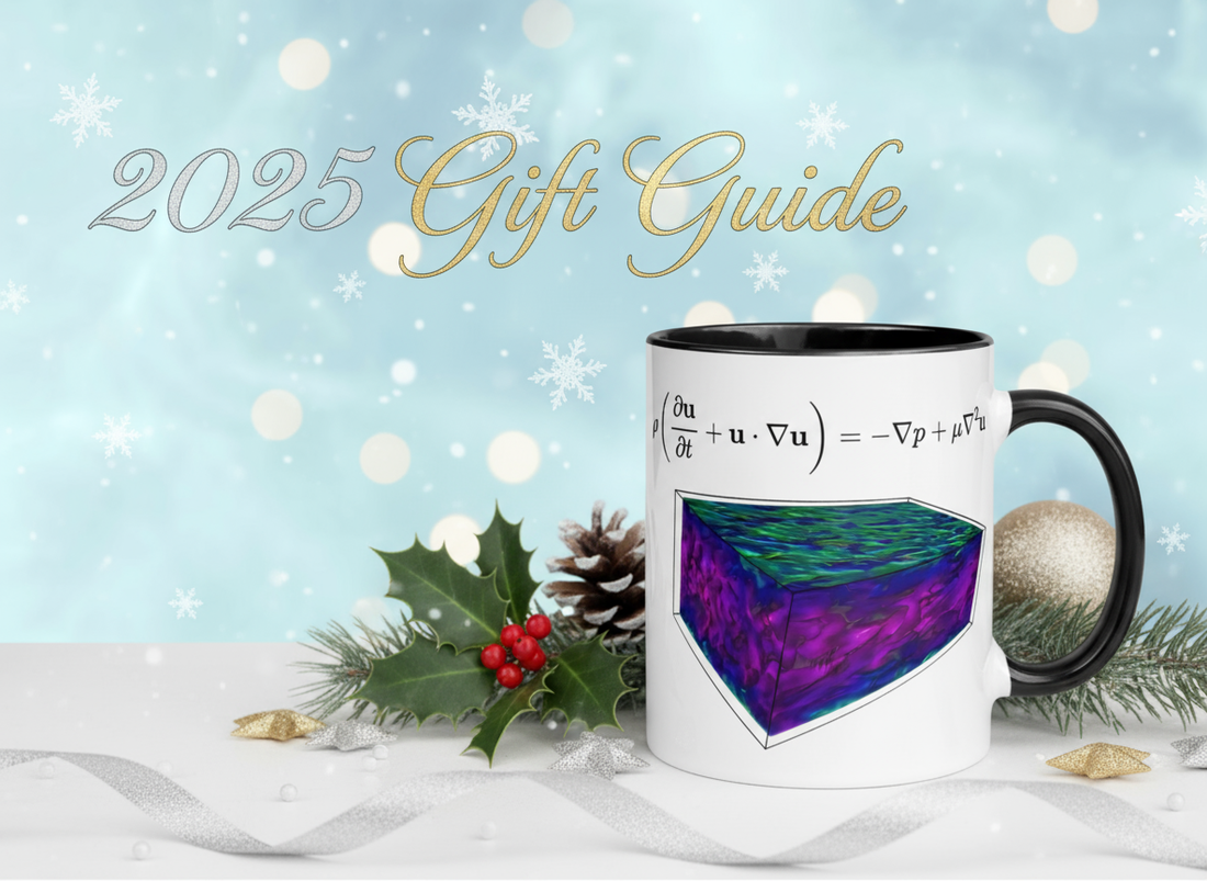 2025 Gift Guide Banner with Ceramic Mug