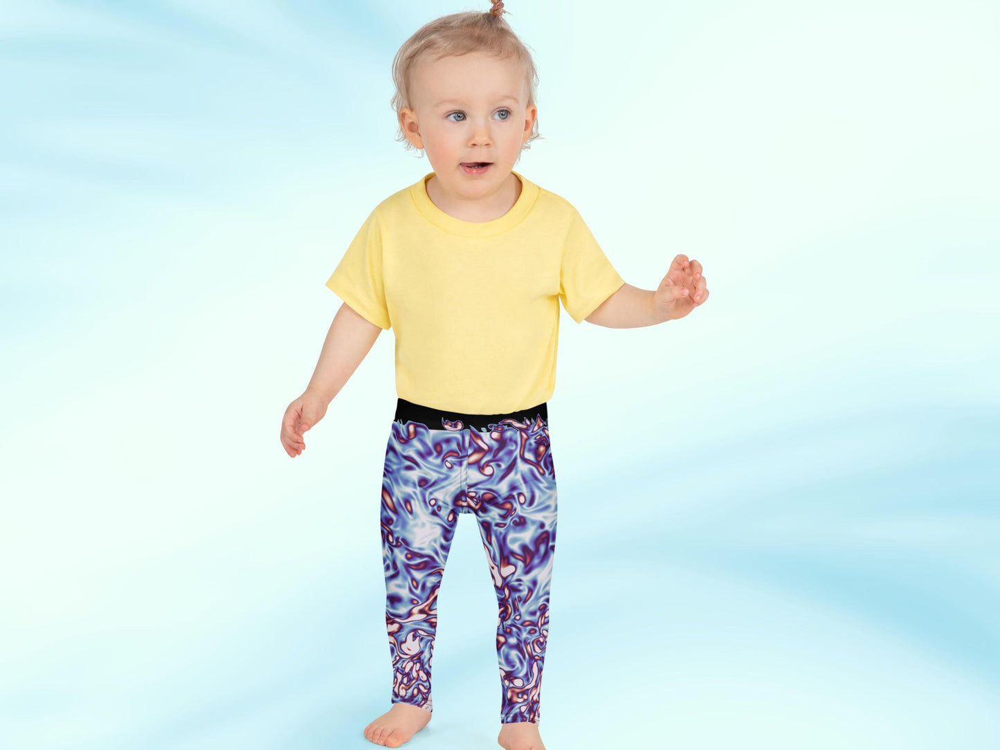 Kids Science Leggings – Soft, Stretchy, Colorful Pants for Active Play, Elastic Waistband, Fun Summer Outfit with Bold Print