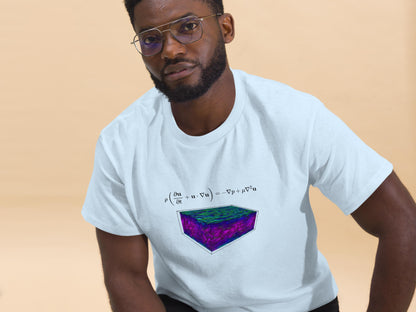 Navier-Stokes equation Mechanical Engineering Science Tee, Unisex Short-Sleeve Shirt, Geeky T-Shirt for Flow Physics Fluid Mechanics Lovers