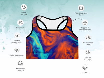 High-Waist Swirl Turbulence Workout Yoga Set, Pocketed Leggings