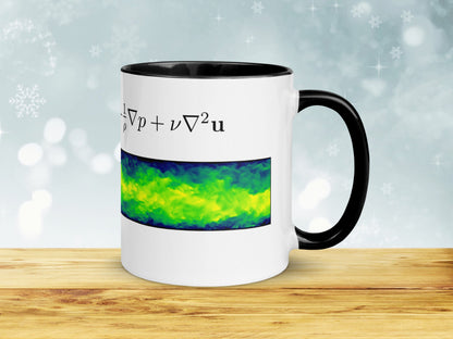 Navier-Stokes equation ceramic 11 oz Mug , Flow Physics Fluid Mechanics Cup,  Science Coffee/Tea Mug, Functional Gift for Engineer Physicist
