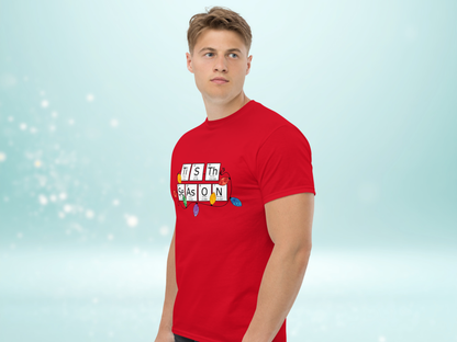 Periodic Table Holiday Red Unisex T-shirt