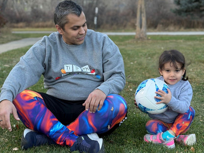 Marble Ice and Fire Turbulence Men's Leggings