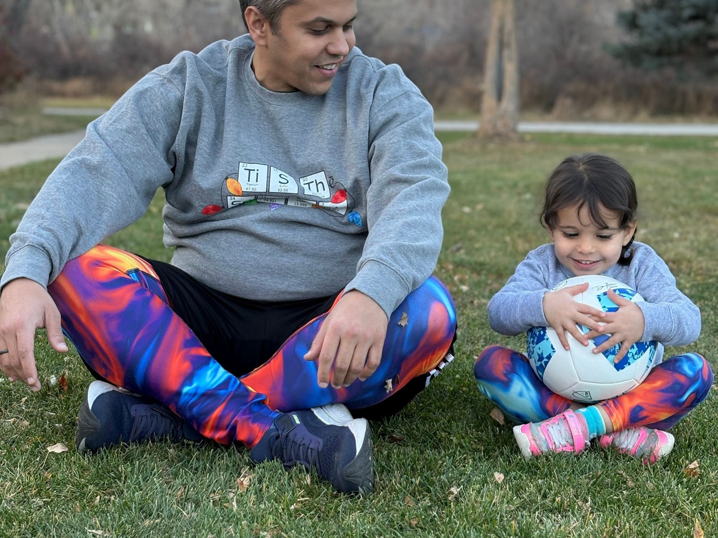 Marble Ice and Fire Turbulence Men's Leggings