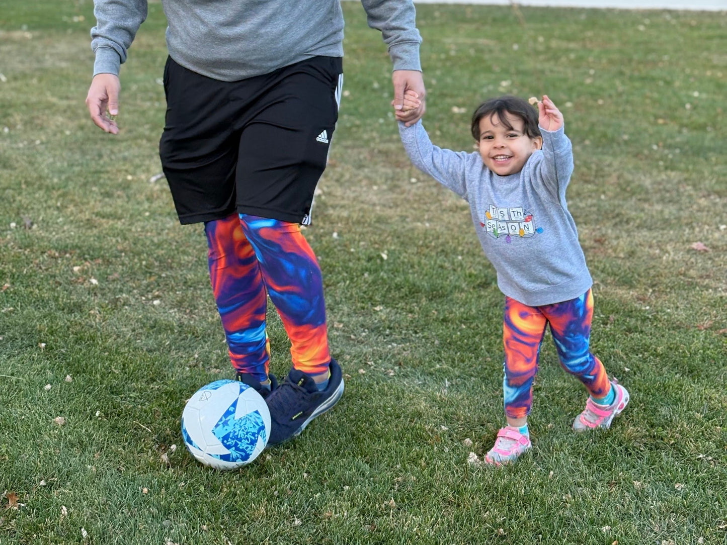 Marble Ice and Fire Turbulence Men's Leggings