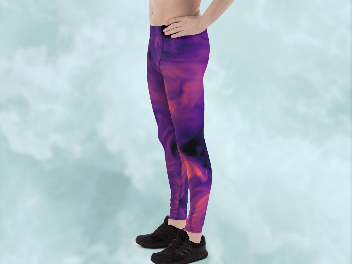 Marble Magma Turbulence Men's Leggings