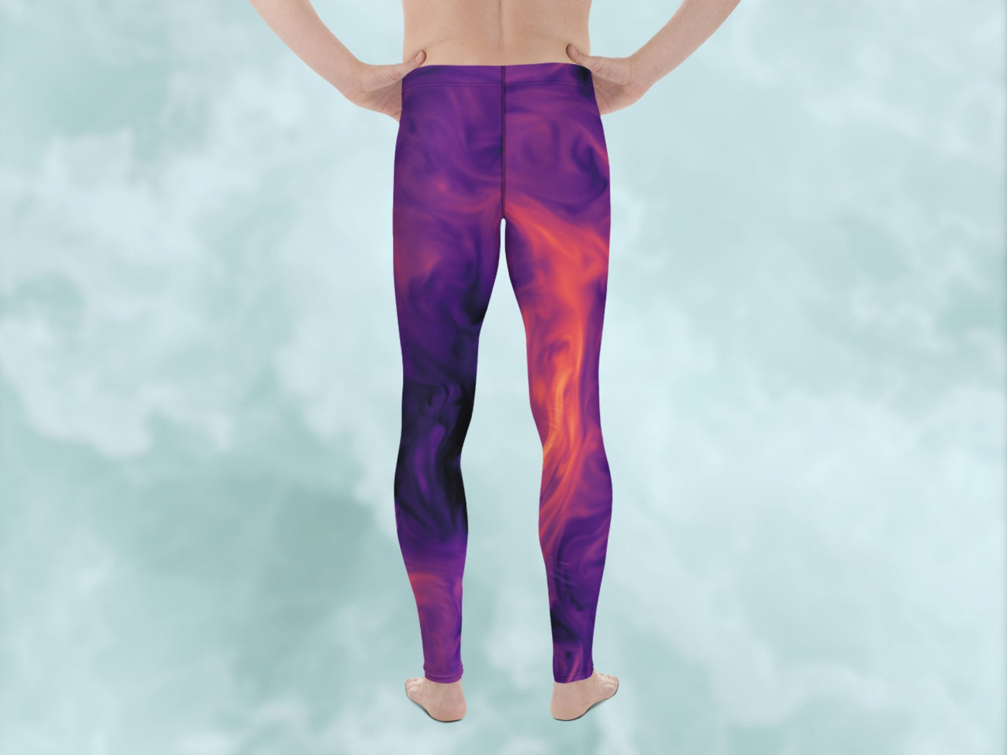 Marble Magma Turbulence Men's Leggings