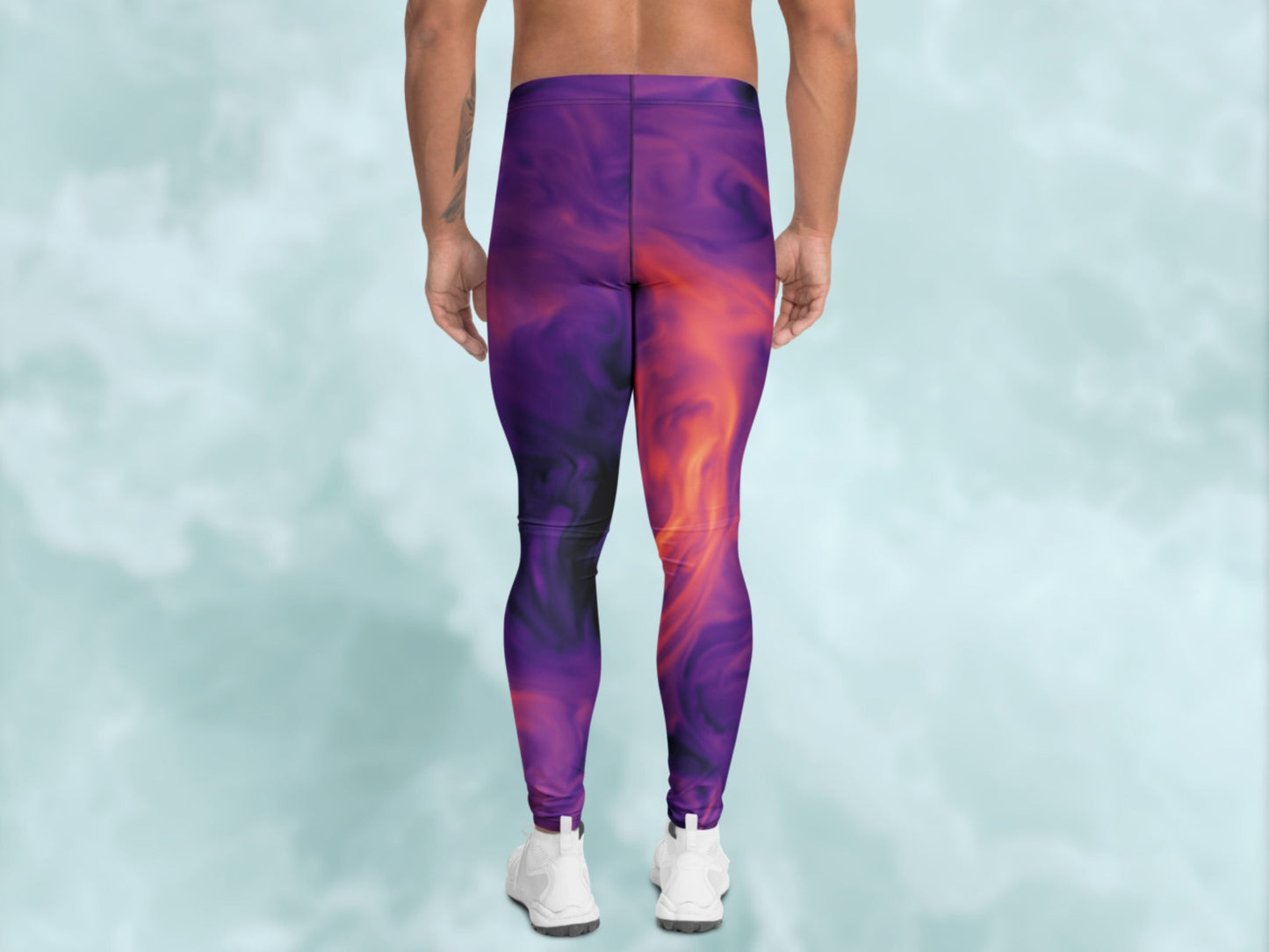 Marble Magma Turbulence Men's Leggings