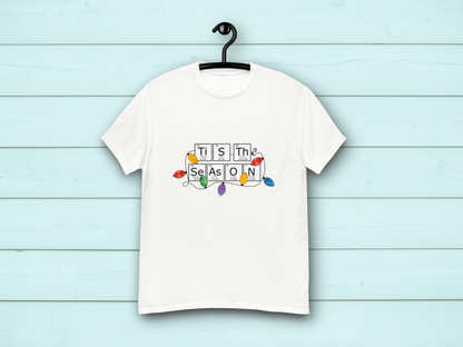 Periodic Table Holiday White Unisex T-Shirt
