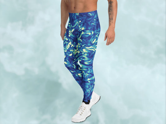Vorticity Starry Night Turbulence Men’s Leggings