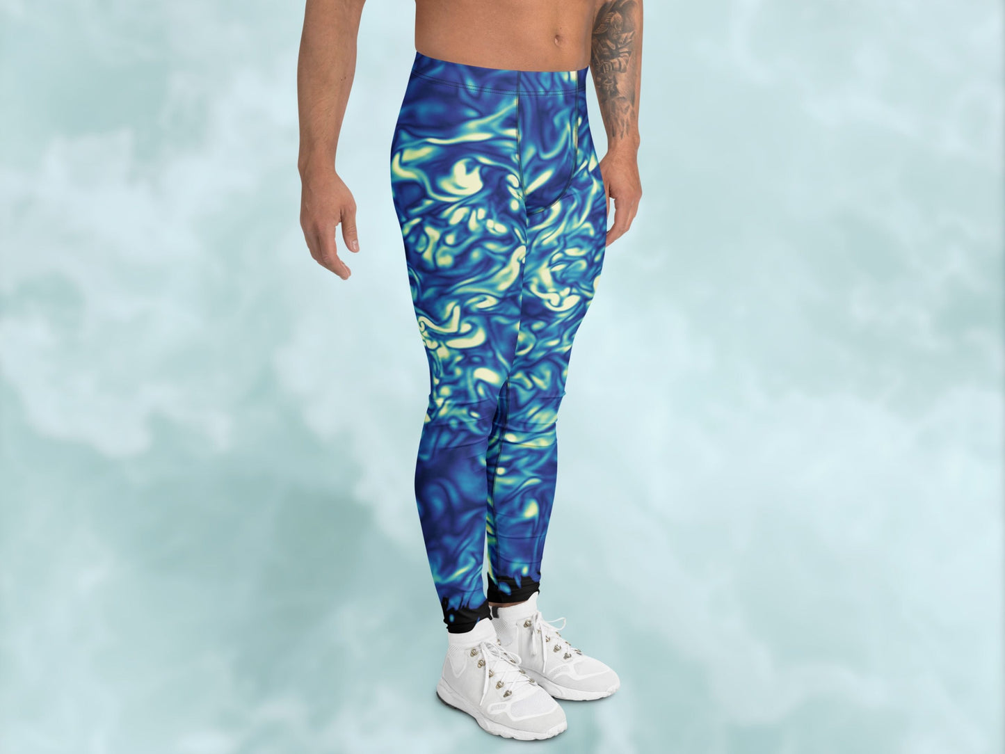 Vorticity Starry Night Turbulence Men’s Leggings