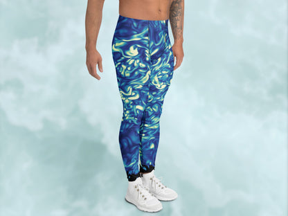 Vorticity Starry Night Turbulence Men’s Leggings