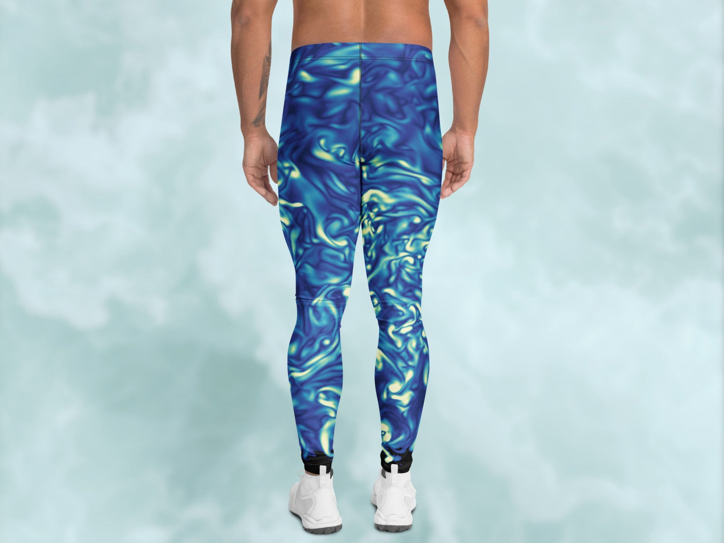 Vorticity Starry Night Turbulence Men’s Leggings