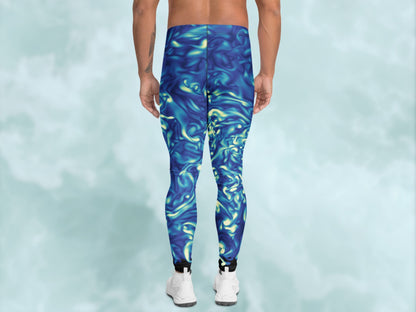 Vorticity Starry Night Turbulence Men’s Leggings