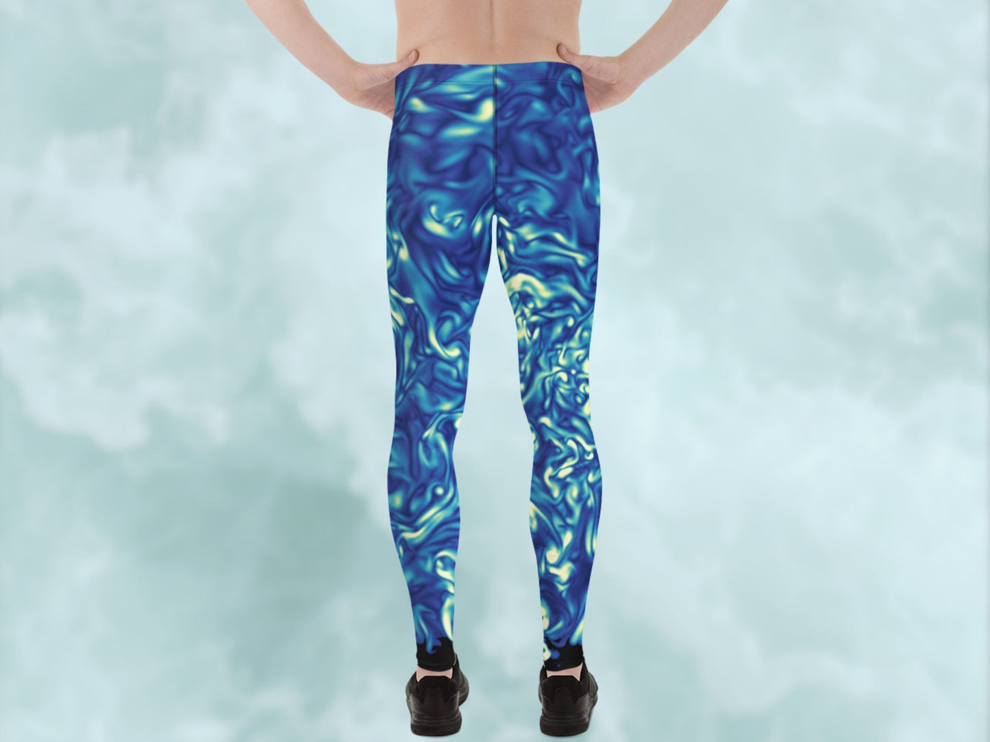 Vorticity Starry Night Turbulence Men’s Leggings