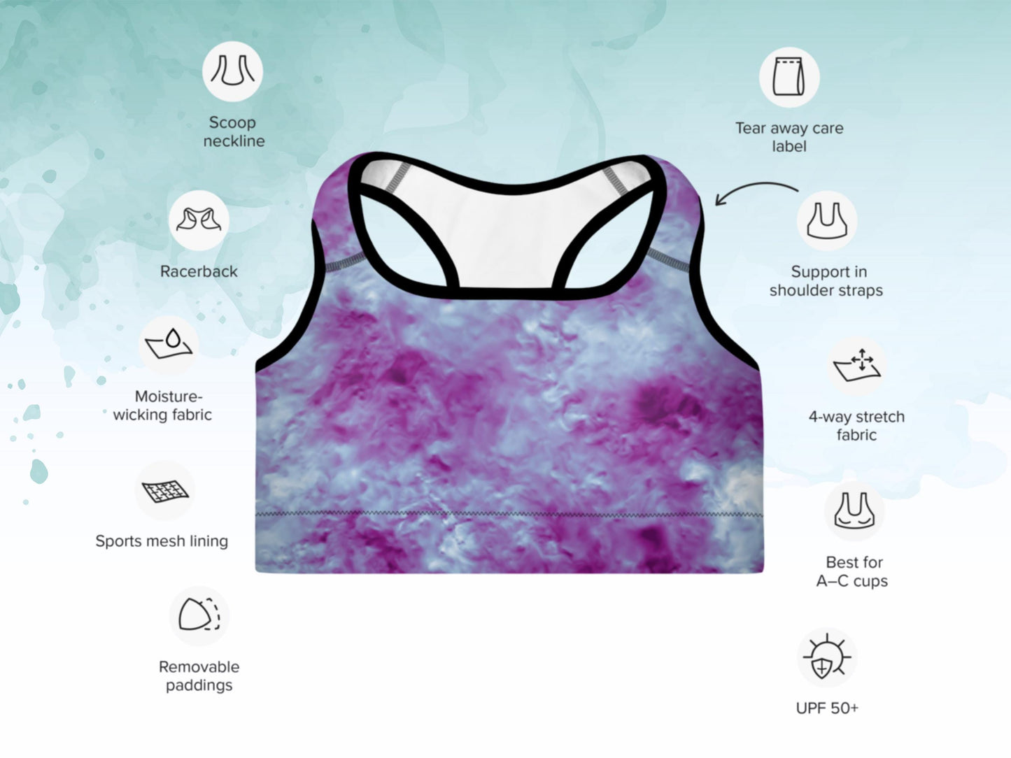 Turbulence Tie-Dye Yoga Set, High-Waist Leggings and Sports Bra