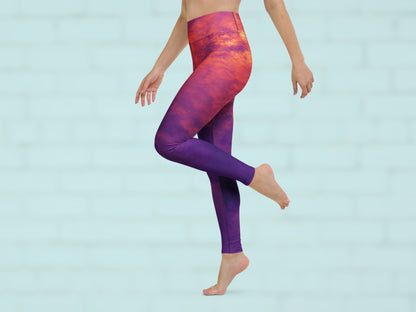 Gradient Magma Turbulence Activewear Set