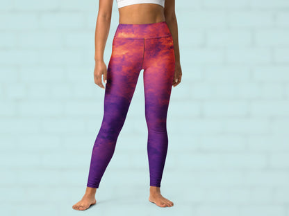 Gradient Magma Turbulence Activewear Set