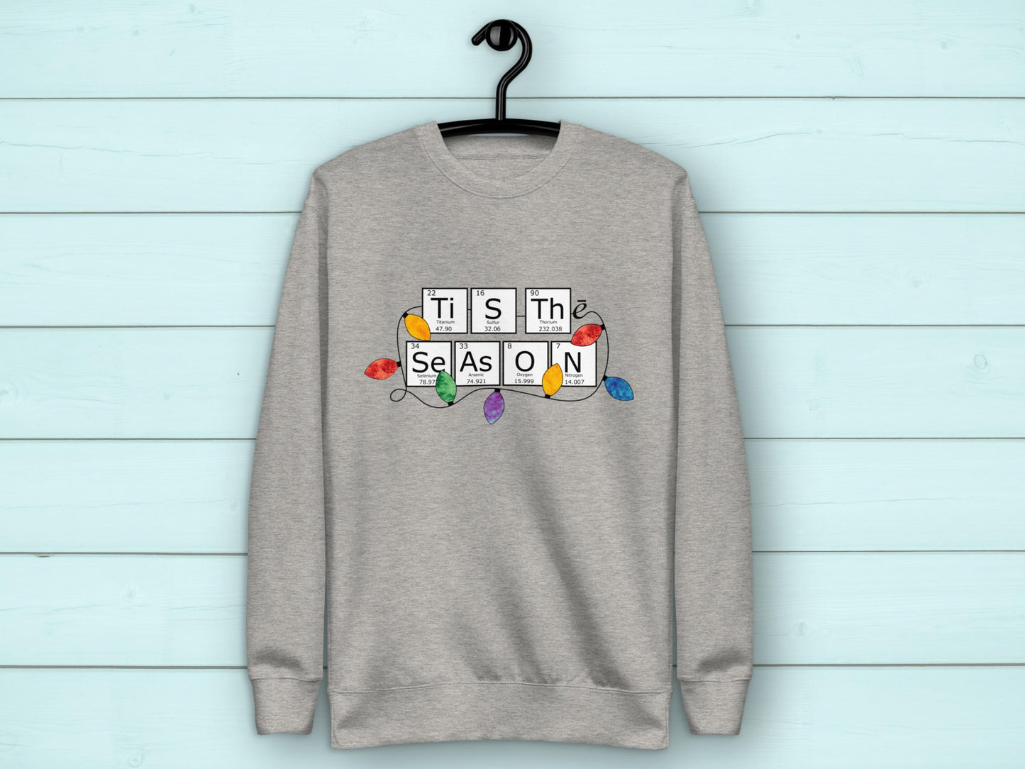 Periodic Table Holiday Sweatshirt for Adults
