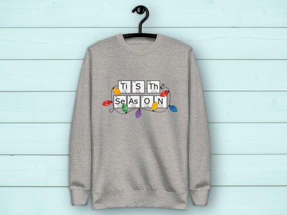 Periodic Table Holiday Sweatshirt for Adults