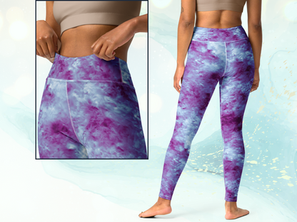 High Waist Yoga Tie-Dye Turbulence Leggings