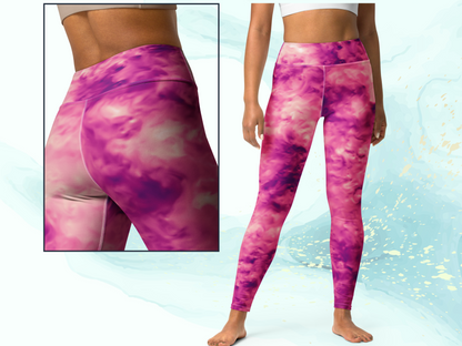 High Waist Yoga Tie-Dye Turbulence Leggings