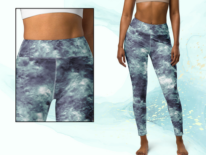 High Waist Yoga Tie-Dye Turbulence Leggings