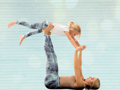 Tie-Dye Turbulence Matching Mommy and Me Leggings