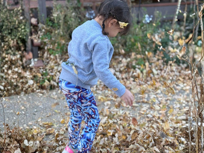 Vorticity Twilight Turbulence Kids Leggings