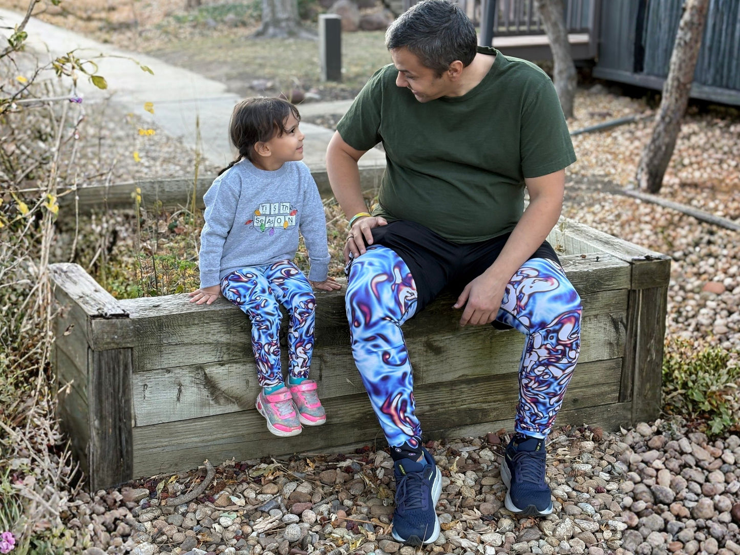 Vorticity Twilight Turbulence Kids Leggings