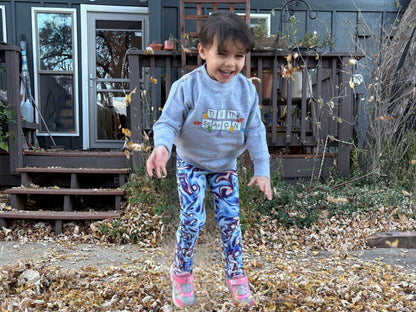 Vorticity Twilight Turbulence Kids Leggings