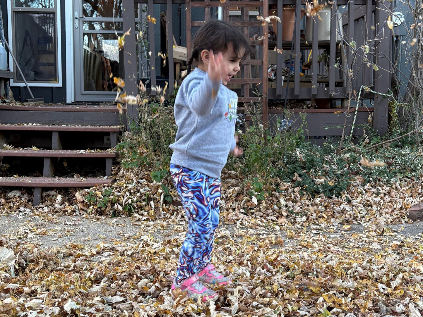 Vorticity Twilight Turbulence Kids Leggings