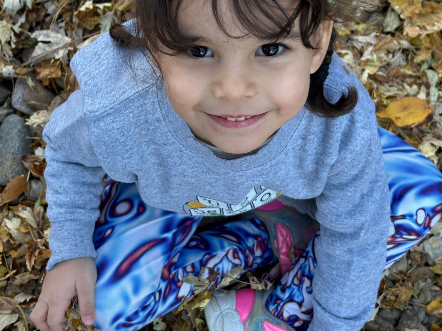 Vorticity Twilight Turbulence Kids Leggings