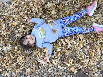 Vorticity Twilight Turbulence Kids Leggings