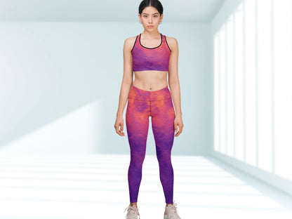 High-Waist Gradient Turbulence Workout Yoga Set