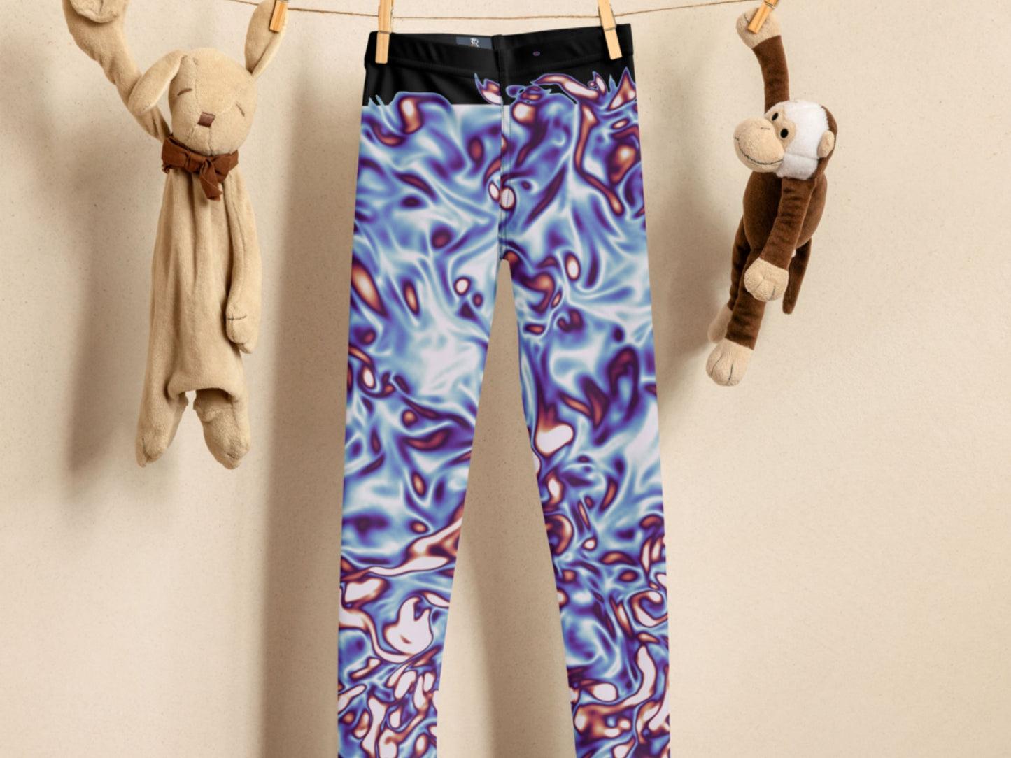 Vorticity Twilight Turbulence Kids Leggings