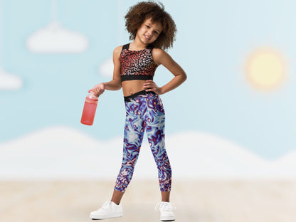 Vorticity Twilight Turbulence Kids Leggings