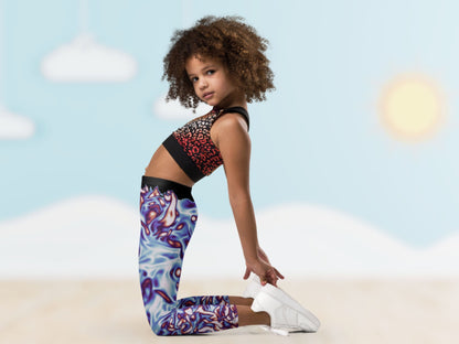 Vorticity Twilight Turbulence Kids Leggings