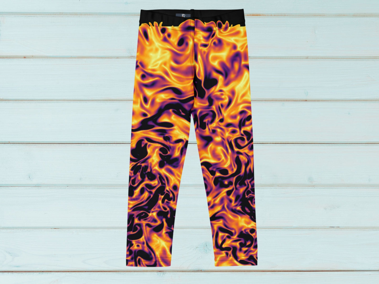 Vorticity Fire Turbulence Kids Leggings