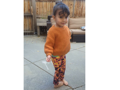 Vorticity Fire Turbulence Kids Leggings