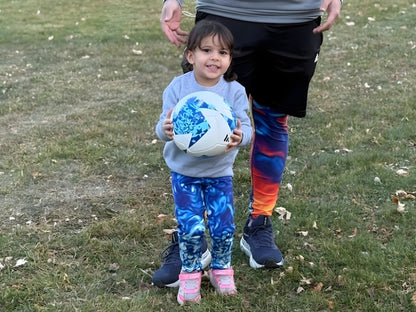 Vorticity Starry Night Turbulence Kids Leggings