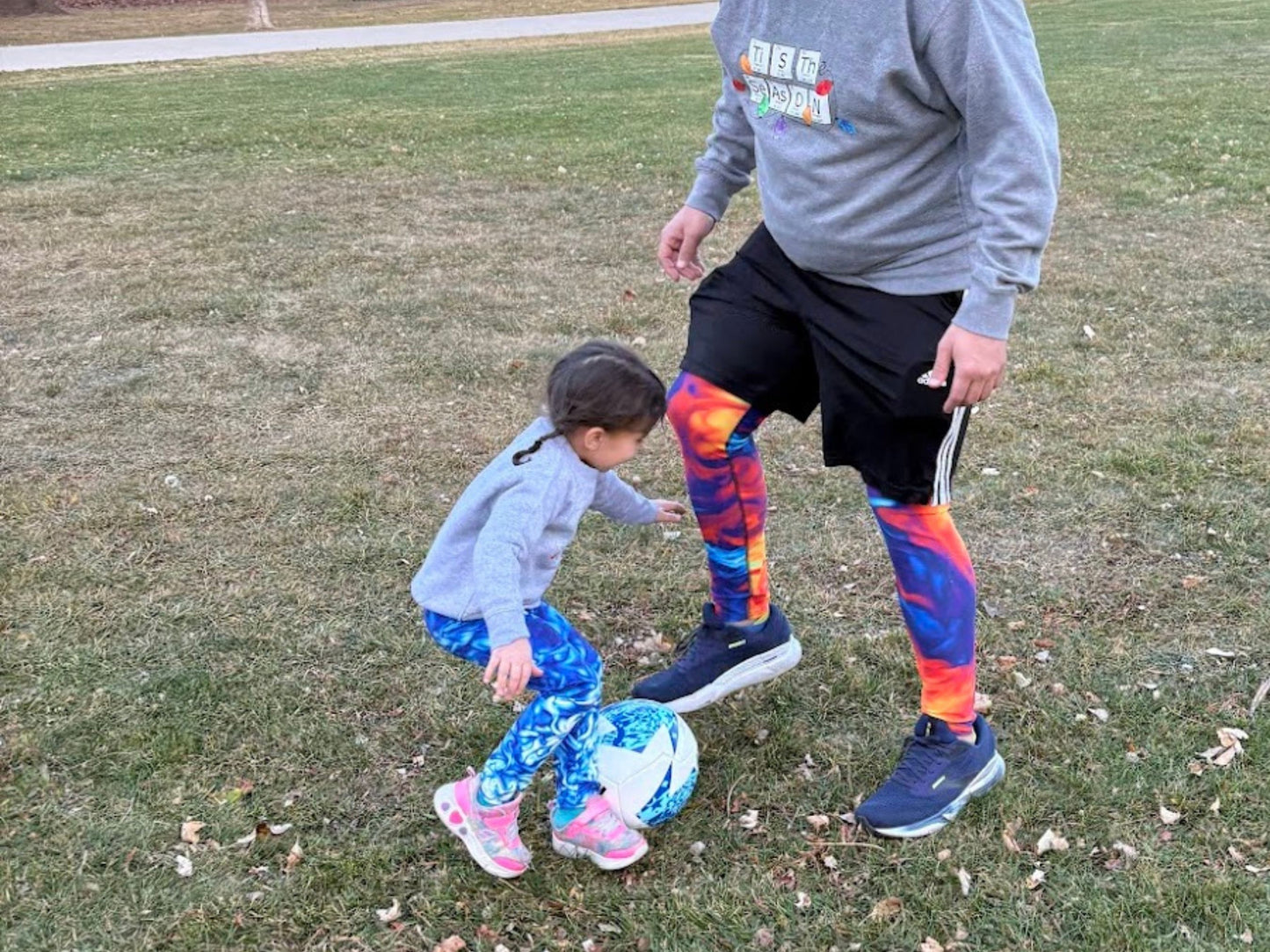 Marble Ice and Fire Turbulence Men's Leggings