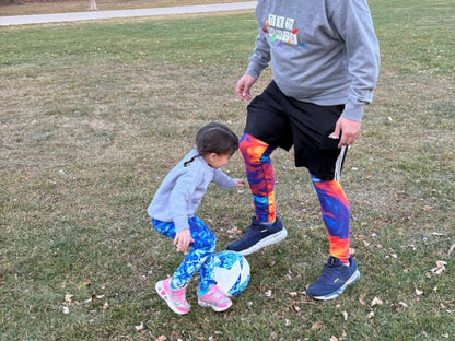 Marble Ice and Fire Turbulence Men's Leggings