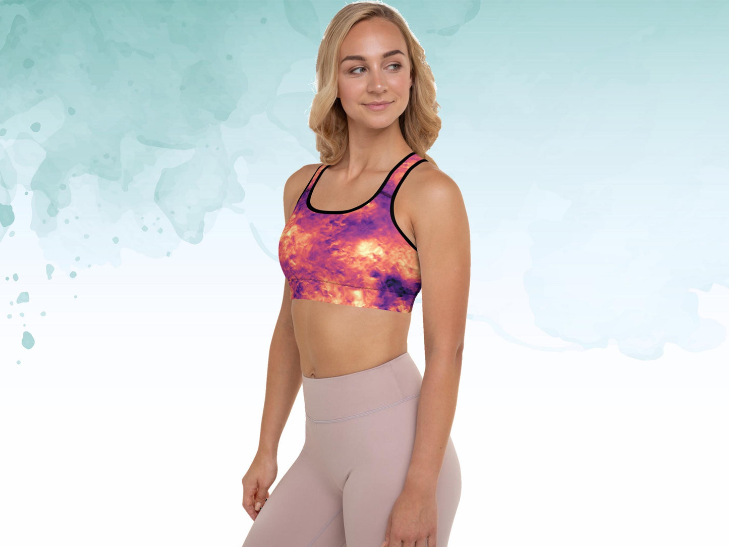 Turbulence Tie-Dye Yoga Set, High-Waist Leggings and Sports Bra