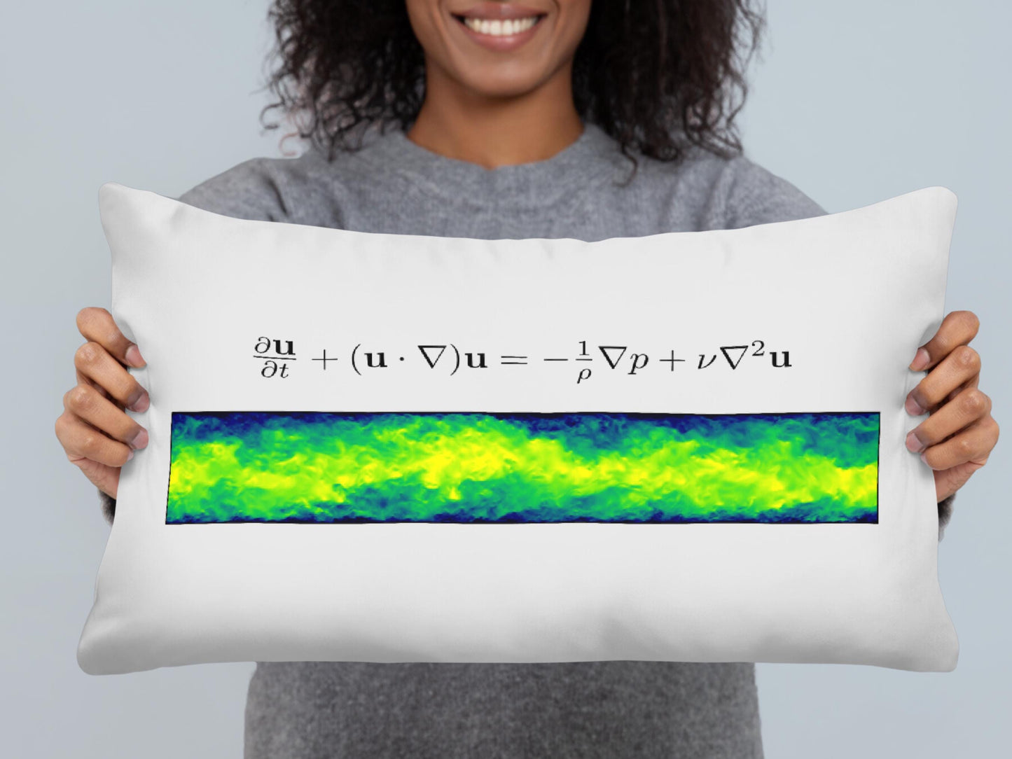 Navier Stokes Turbulence Pillow - Science Pillows