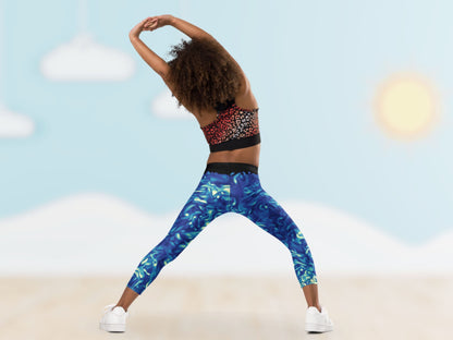 Vorticity Starry Night Turbulence Kids Leggings